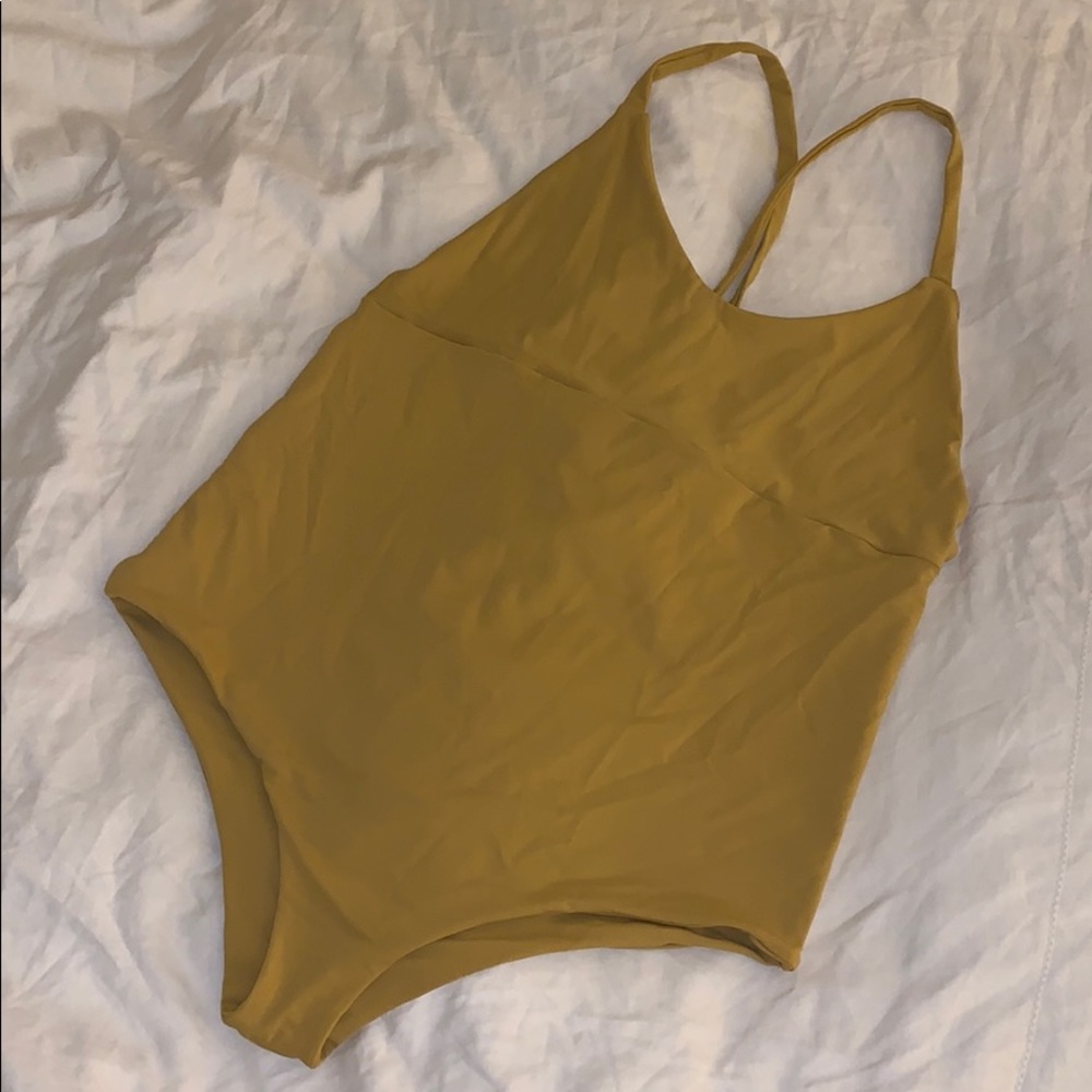 Yellow One-piece Swimsuit